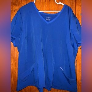 Jaanuu Scrub Top Size 3X Royal Blue NEW WITH TAGS